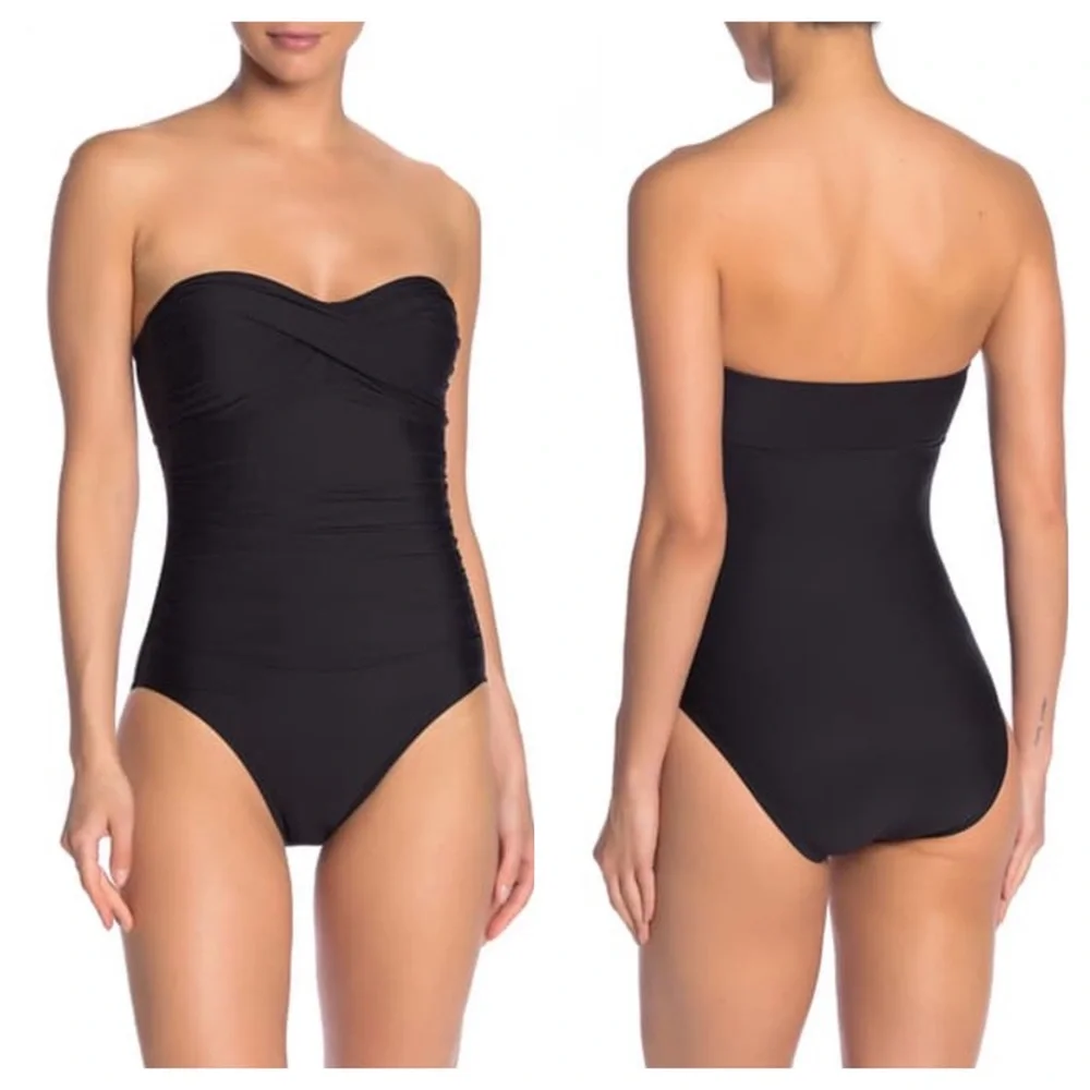 NEW Athena Twist Bandeau Halter Swimsuit
